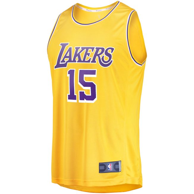 Austin Reaves Los Angeles Lakers Fanatics Fast Break Player Jersey - Icon Edition - Gold - Image 2