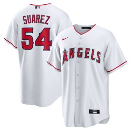 Jose Suarez Los Angeles Angels Home Replica Player Jersey - White