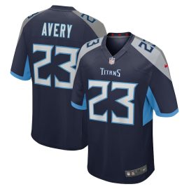 Tre Avery 23 Tennessee Titans Men Team Game Jersey - Navy