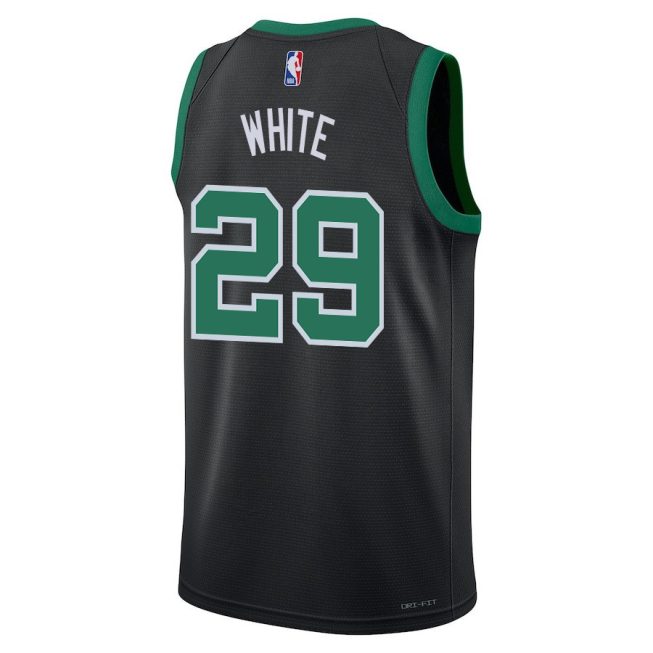 Derrick White 29 Boston Celtics 2024 FINALS CHAMPIONS Swingman Jersey - Statement Edition - Black - Image 3