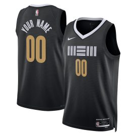 Memphis Grizzlies 2023/24 Customized Swingman Jersey - City Edition - Black