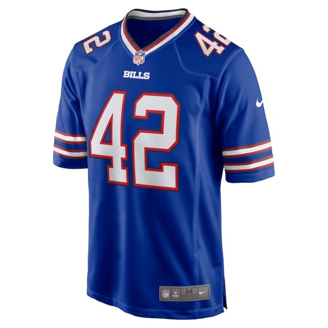 Dorian Williams 42 Buffalo Bills Men Home Game Jersey - Royal - Image 2