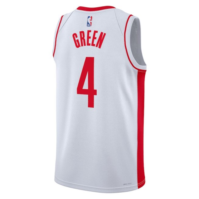 Jalen Green 4 Houston Rockets 2023/24 Association Edition Swingman Jersey - White - Image 3