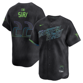 Jose Siri 22 Tampa Bay Rays 2024 City Connect Limited Men Jersey - Charcoal