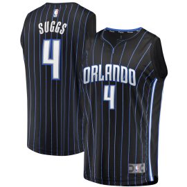 Jalen Suggs Orlando Magic Fanatics Fast Break Replica Jersey Black - Icon Edition