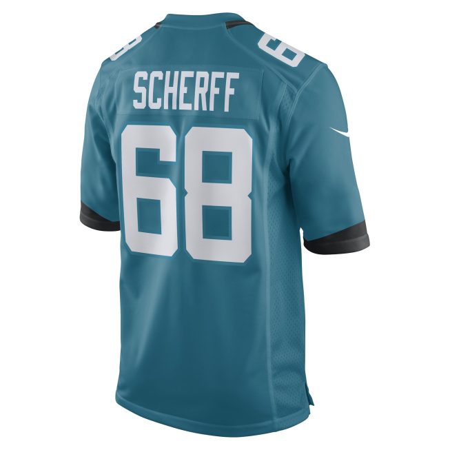 Brandon Scherff Jacksonville Jaguars Game Player Jersey - Teal - Image 3