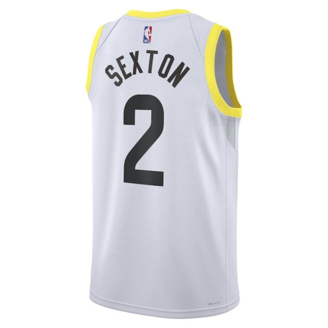 Colin Sexton 2 Utah Jazz Unisex Swingman Jersey - Association Edition - White - Image 3