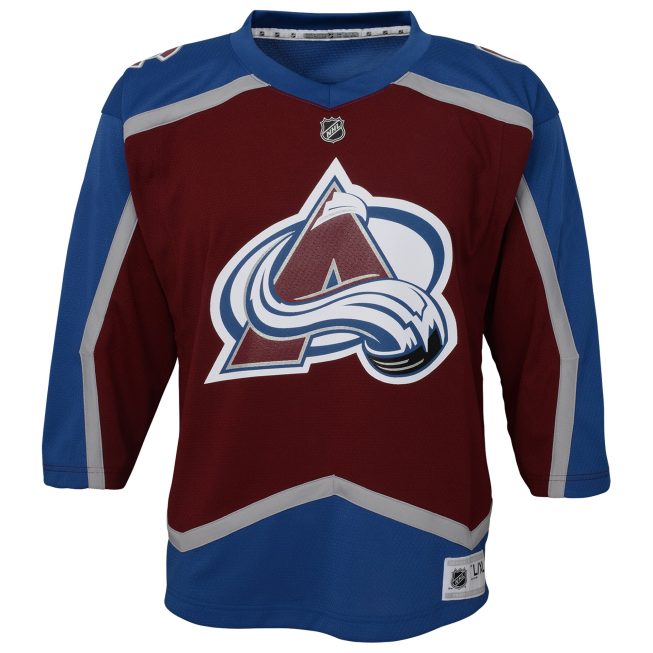Colorado Avalanche Youth Home Custom Replica Jersey - Burgundy - Image 2