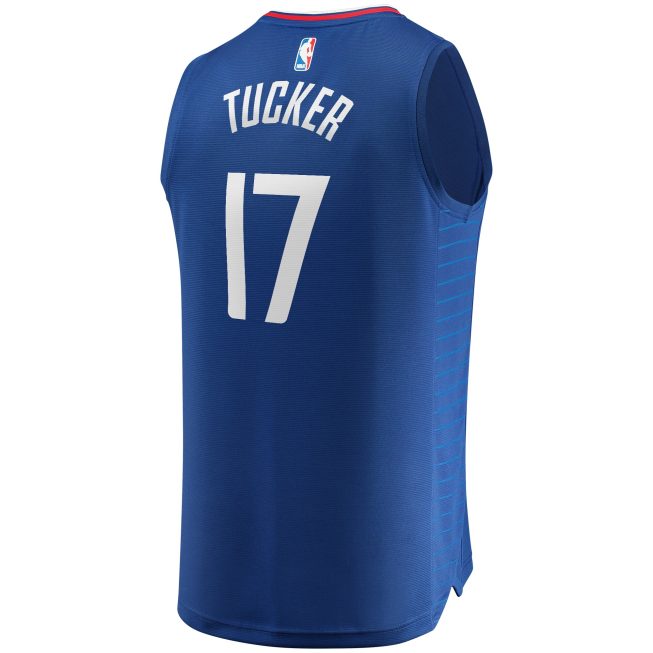 PJ Tucker LA Clippers Fanatics Youth Fast Break Player Jersey - Icon Edition - Royal - Image 3