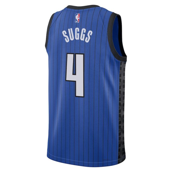 Jalen Suggs 4 Orlando Magic Unisex Swingman Jersey - Statement Edition - Royal - Image 3