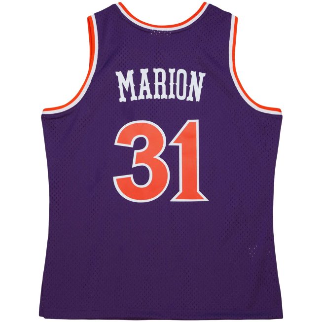 Shawn Marion Phoenix Suns Mitchell & Ness 2001/02 Hardwood Classics Swingman Jersey - Purple - Image 3