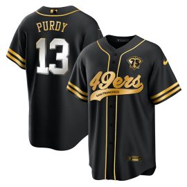 Brock Purdy 13 San Francisco 49ers Baseball Men Jersey - Black Limited