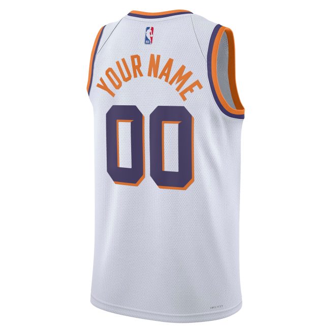 Phoenix Suns Unisex Swingman Custom Jersey - White - Association Edition - Image 3