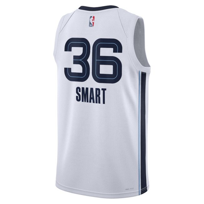 Marcus Smart 36 Memphis Grizzlies Unisex Swingman Jersey - Association Edition - White - Image 3