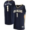 Zion Williamson New Orleans Pelicans Fanatics Youth Replica Fast Break Jersey Navy - Icon Edition