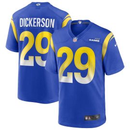 Eric Dickerson 29 Los Angeles Rams Men Game Retired Jersey - Royal