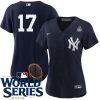 Aaron Boone New York Yankees Women's Alternate Navy Player World Series Jersey
