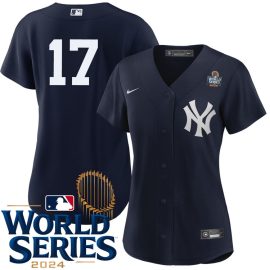 Aaron Boone New York Yankees Women's Alternate Navy Player World Series Jersey