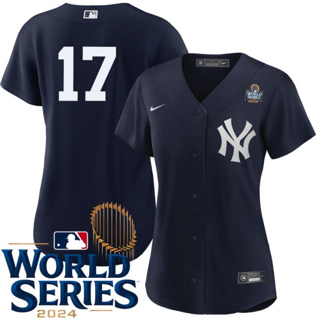 Aaron Boone New York Yankees Women's Alternate Navy Player World Series Jersey