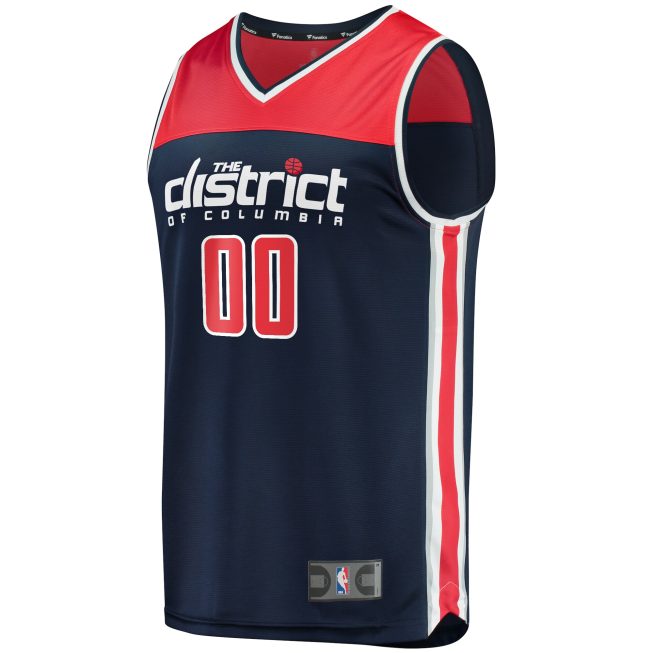 Washington Wizards Fanatics Fast Break Replica Custom Jersey Navy - Statement Edition - Image 2