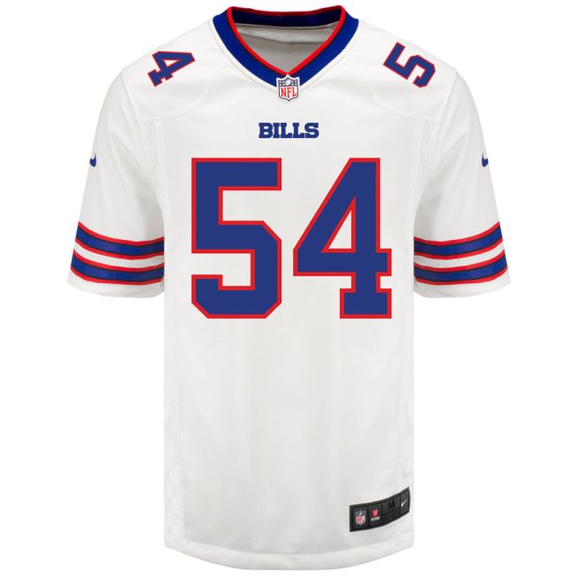 Baylon Spector 54 Buffalo Bills Men Away Game Jersey - White - Image 2