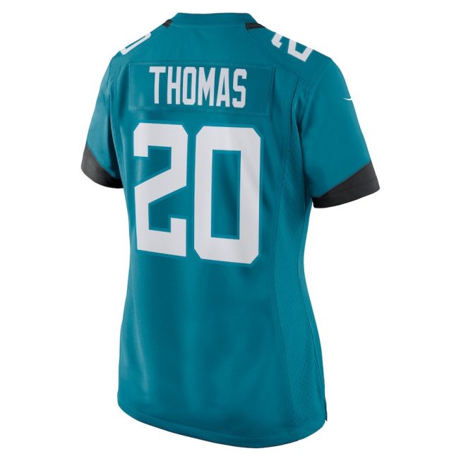Daniel Thomas 20 Jacksonville Jaguars Women's Game Jersey - Teal - Image 3