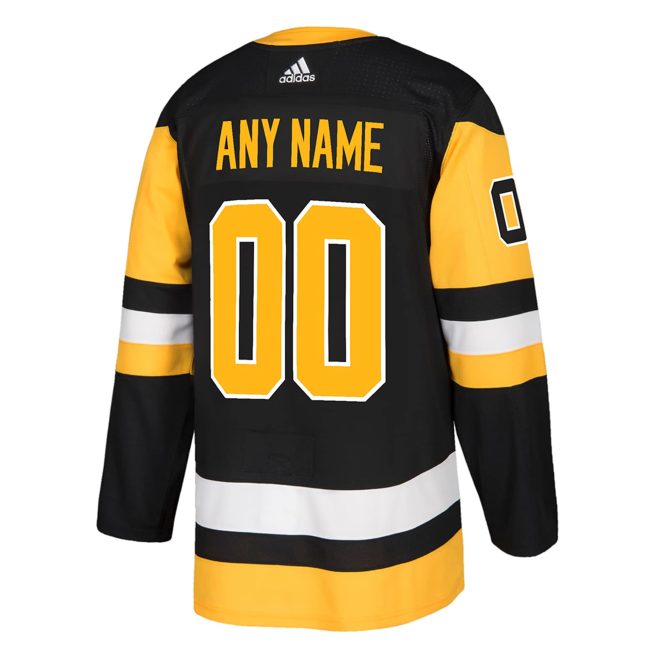 Pittsburgh Penguins Authentic Custom Jersey - Black - Image 3