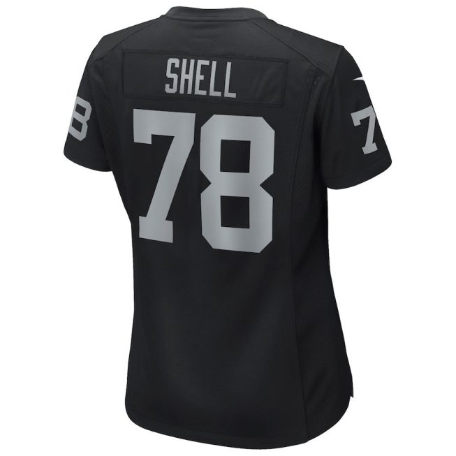 Art Shell 78 Las Vegas Raiders Women Game Retired Jersey - Black - Image 3