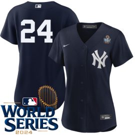 Alex Verdugo New York Yankees Women's Alternate Navy Player World Series Jersey