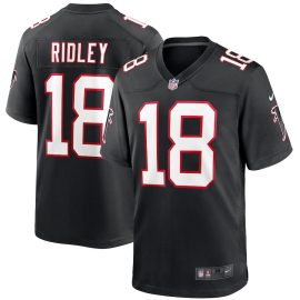 Calvin Ridley 18 Atlanta Falcons Men Throwback Game Jersey - Black