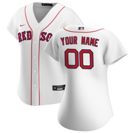Boston Red Sox Women's Home Replica Custom Jersey - White