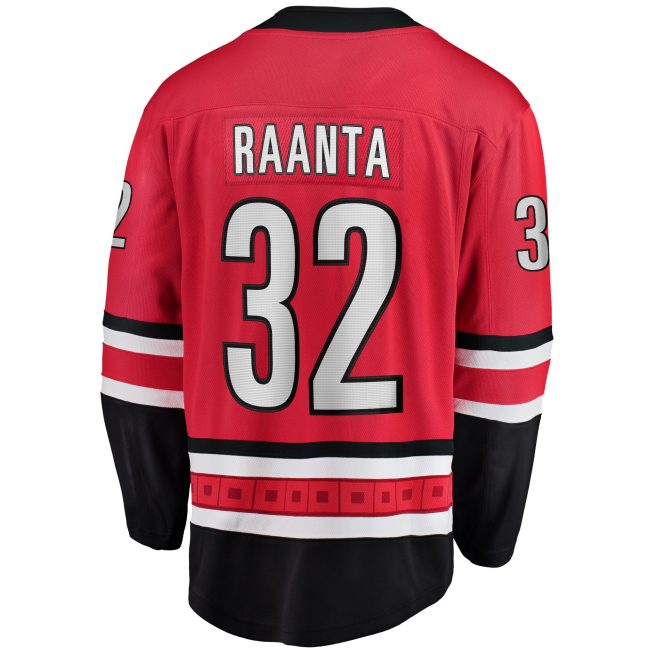 Antti Raanta Carolina Hurricanes Fanatics Alternate Breakaway Player Jersey - Red - Image 3