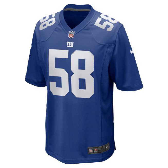 Bobby Okereke New York Giants Game Player Jersey - Royal - Image 2