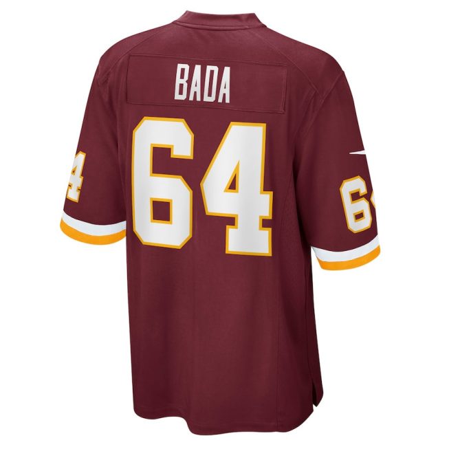 David Bada 64 Washington Commanders Team Men Game Jersey - Burgundy - Image 3
