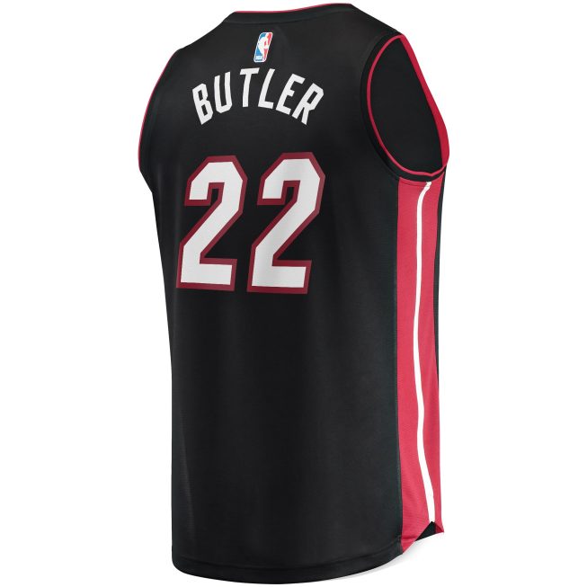 Jimmy Butler Miami Heat Fanatics Fast Break Player Jersey - Icon Edition - Black - Image 3