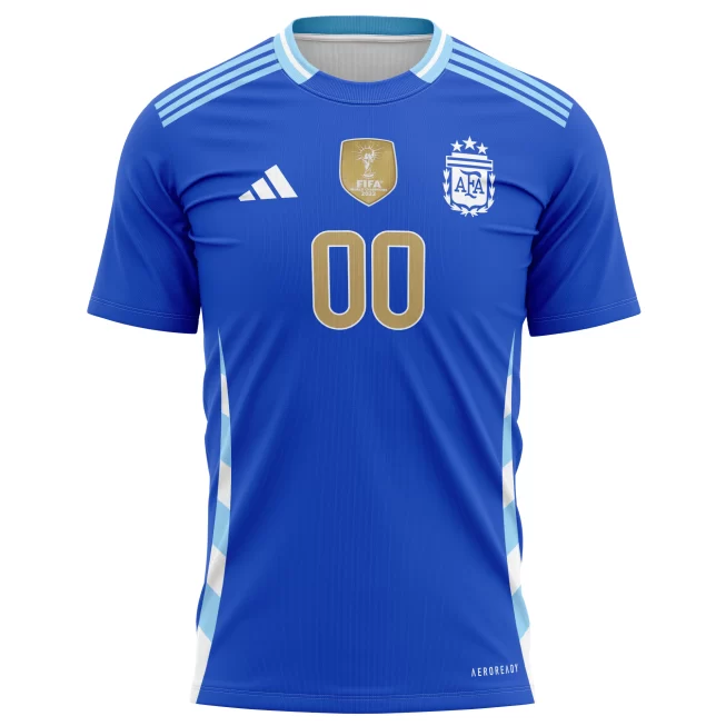 Argentina National Team 2024 Away Kits Custom AOP T-shirt - Blue - Image 2
