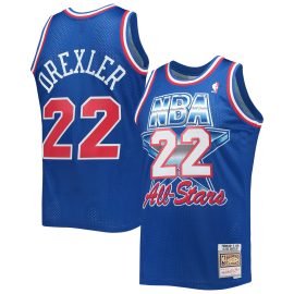 Clyde Drexler Western Conference Mitchell & Ness Hardwood Classics 1992 All-Star Game Swingman Jersey - Royal
