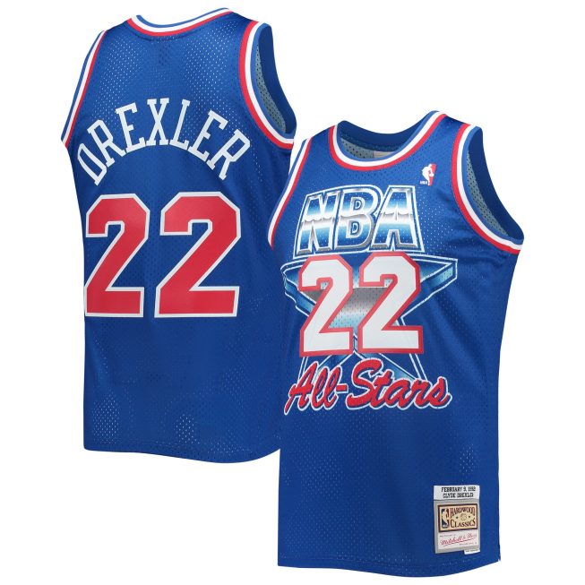 Clyde Drexler Western Conference Mitchell & Ness Hardwood Classics 1992 All-Star Game Swingman Jersey - Royal