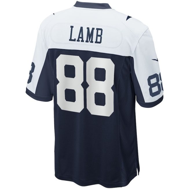 CeeDee Lamb 88 Dallas Cowboys Cee Works Hard Alternate Game Men Jersey - Navy - Image 3