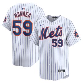 Sean Manaea 59 New York Mets Home Limited Men Jersey - White