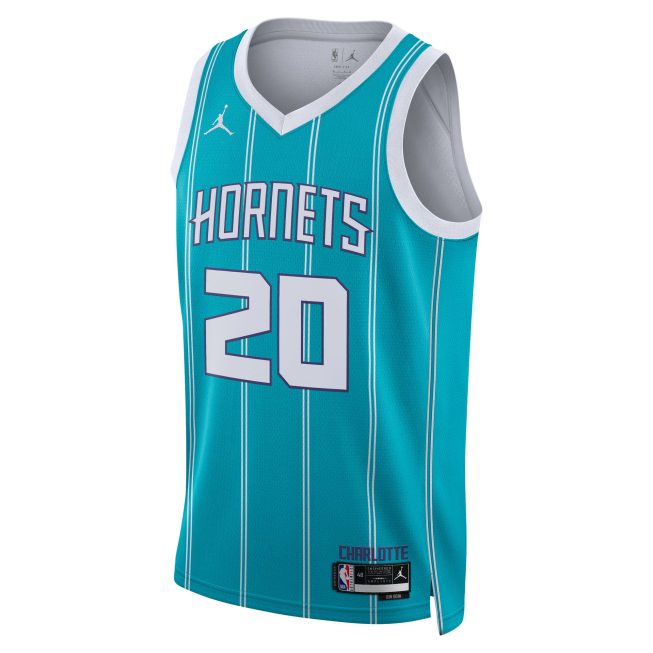 Gordon Hayward Charlotte Hornets Jordan Brand Unisex Swingman Jersey - Icon Edition - Teal - Image 2