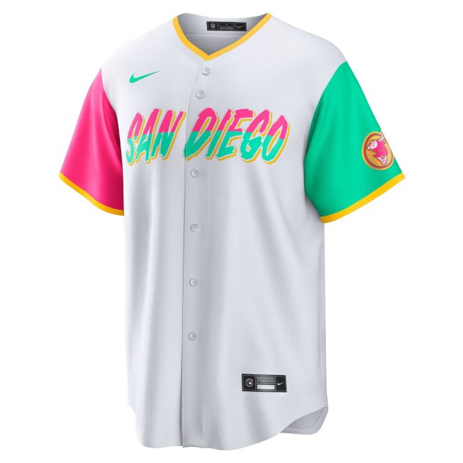 Blake Snell San Diego Padres City Connect Replica Player Jersey - White - Image 2