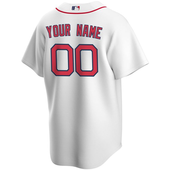 Boston Red Sox Youth Home Replica Custom Jersey - White - Image 3