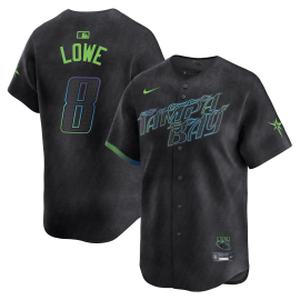 Brandon Lowe 8 Tampa Bay Rays 2024 City Connect Limited Men Jersey - Charcoal