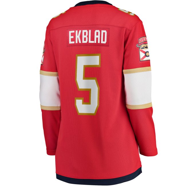 Aaron Ekblad Florida Panthers Fanatics Women's Home Team Breakaway Player Jersey - Red - Image 3