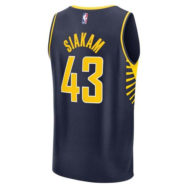 Pascal Siakam Indiana Pacers Fanatics Youth Fast Break Player Jersey - Icon Edition - Navy - Image 3