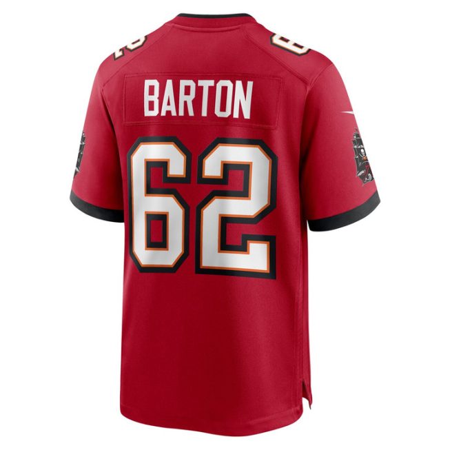 Graham Barton Tampa Bay Buccaneers 2024 First Round Pick Player Game Jersey - Red - Image 3