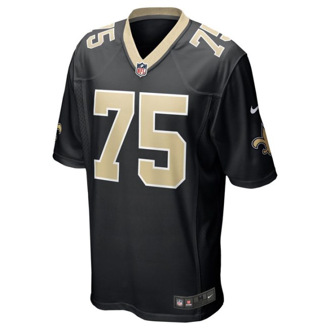 Taliese Fuaga New Orleans Saints 2024 First Round Pick Player Game Jersey - Black - Image 2
