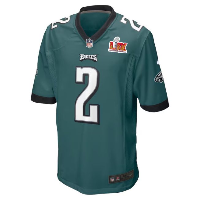 Darius Slay Jr. #2 Philadelphia Eagles Super Bowl LIX YOUTH Jersey - Midnight Green - Image 2