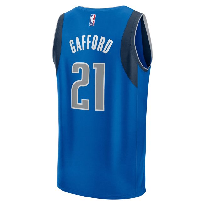 Daniel Gafford Dallas Mavericks Fanatics Fast Break Player Jersey - Icon Edition - Blue - Image 3